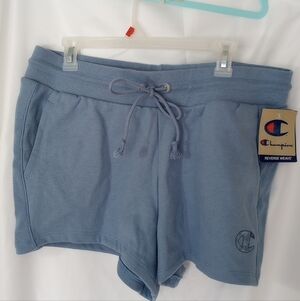 Champion Women's Athletic Shorts in Light Blue